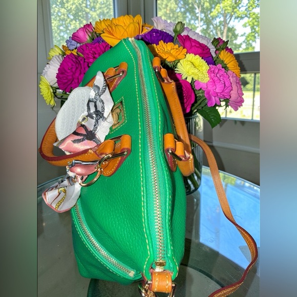 5 peice Dooney & Bourke Green Pebble Leather Satchel bundle - Picture 10 of 13